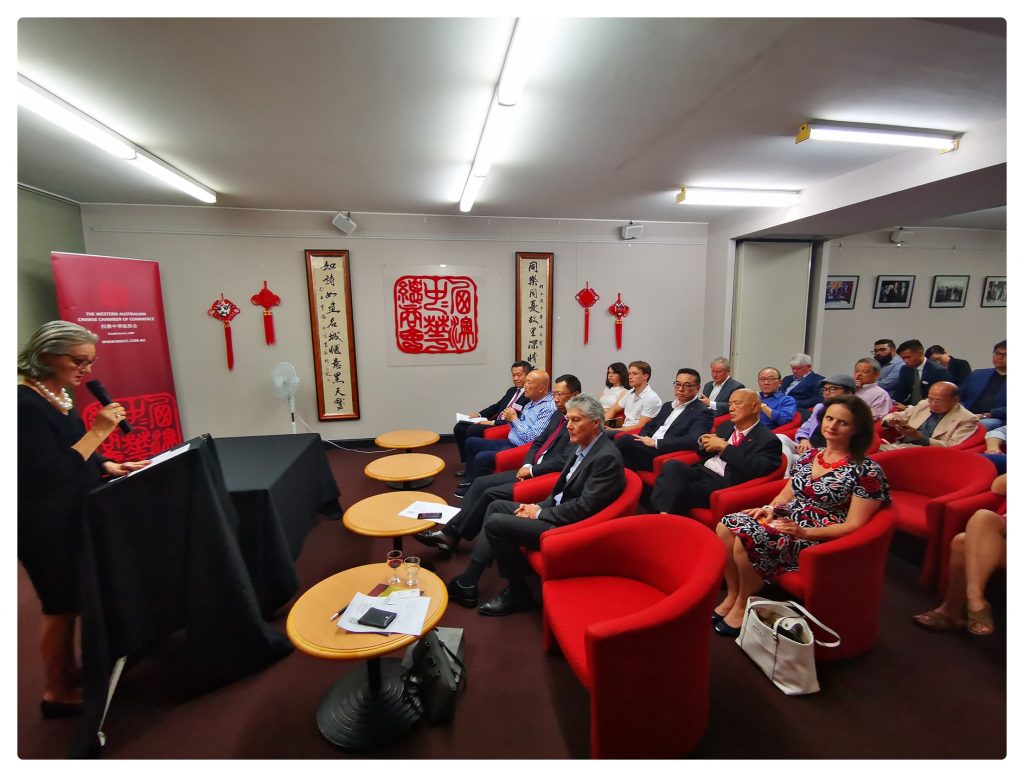 Halina Young addressing the guests